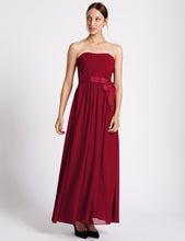 Detachable Straps Pleated Maxi Dress