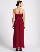 Detachable Straps Pleated Maxi Dress