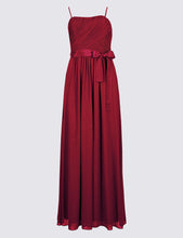 Detachable Straps Pleated Maxi Dress