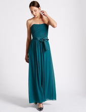 Detachable Straps Pleated Maxi Dress