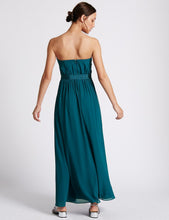 Detachable Straps Pleated Maxi Dress