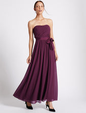 Detachable Straps Pleated Maxi Dress