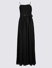 Detachable Straps Pleated Maxi Dress